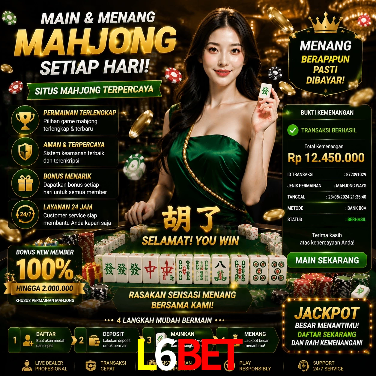 Ganhar e sacar na L6Bet